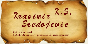 Krasimir Sredojević vizit kartica